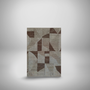 W|R ELEGANT GEOMETRY BROWN RUG